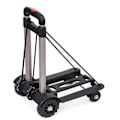 Miniatyrbillede 1 af 5: 4-hjuls foldbar trolley aluminiumslegering foldbar håndvogn bagagevogn til shopping dagligvarer