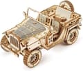 Julegaver, træbil til at bygge - 3D puslespil træmodel - mekanisk model til børn og voksne