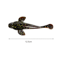 Miniatyrbild 5 av 5: 17g/12.5cm Mjukt Bete Hög Simulering T-stjärt Design Fiske Mjukt Gummi Svartprickig Fisk T-stjärt Bioniskt Bete Fisketillbehör