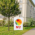 Miniatyrbild 3 av 5: Nukleär Banner 1.48 X 0.98ft Trädgårdsflaggor För Utomhus Fallout Dekor För Marscherande Och Publicering Motståndet Mot Utsläpp Av Kärnkraft style 3