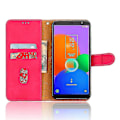 Miniatyrbillede 2 af 5: Til Tcl 403 Mobiltelefon Etui Stativ Tegnebog Stødsikker Tpu+pu Læder Telefon Cover Rose