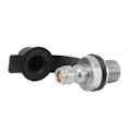 Miniatyrbillede 4 af 5: Han Gevind CO2 Tank Påfyldningsventil Konnektor 1/8NPT CO2 Cylinder Påfyldningsventil Stik Adapter til Udskiftning