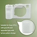 Miniatyrbilde 4 av 5: A7C2 Gummi Silikon Deksel Beskyttelse for Sony A7C II A7CII A7C Mark js White
