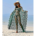 Pikkukuva 2 / 5: Rantamekko Boho Pitsi Kimono Plus Koko Bikini Aamutakki Uimapuku Naisten Yhtenäinen Dark Green