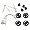 Miniatyrbillede 3 af 5: Rc Quadcopter Drone Reservedele, 4x Hovedgear, 4x Motor Gear Pinion Tandhjul, 4x Erstatningsmotorer, 4x Metal Aksel Til Visuo Xs809 Xs809hc Xs809hw