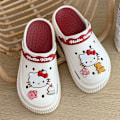 Miniatyrbild 1 av 5: Söta Sommar Kawaii Mode Tofflor Y2K Plattor Höjande Sandaler Flickor Födelsedagspresent 2023 Nya red white 5