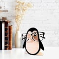 Miniatyrbillede 3 af 5: Brilleskabsdyr Brilleramme Hund Træ Brilleskabs Display Stativ Penguin