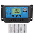 Pikkukuva 1 / 5: 12V 24V Aurinkolatauksen purkausohjain PWM LCD-näytöllä, kaksois-USB-ulostulo, säädin kotiin, teollisuuteen, autoon 10A