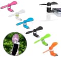 6-pack Mini Portabel Typ-C Fläkt Med USB Typ-C Anslutning För Mobil