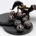 Miniatyrbild 2 av 5: Metalltärningar, 7 st Tunga Solida Metalliska Drak-tärningsset för Dungeons and Dragons Bordsspel C