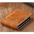 Miniatyrbillede 1 af 3: Luksus Etui til Samsung Galaxy Z Flip 5 Blødt Læder Wallet Etui med Kortholder kompatibel Galaxy Z Flip 5 Stødsikkert Cover brown