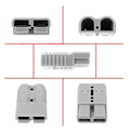 Miniatyrbilde 4 av 5: Batterikobling Frakoblingsplugg Terminal SB175A Batterikabel Hurtigkobling Egnet for Gaffeltrucker Båter Grå