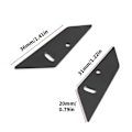 Miniatyrbilde 5 av 5: RC Metall Legering Bakvinge Halespoiler Kit for 1/10 RC TT02 TT01 HSP94123 94122 FWO6 LC PTG PTG2 Svart