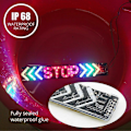Miniatyrbild 4 av 5: LED Motorcykellampa Blink STOP Moto Indikatorlampa Broms Blinkers Körljus Bakljus 12V Universal Varningsljus Dagsljus