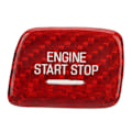 Miniatyrbild 1 av 5: Motor Startknapp Skydd Kolfiber Startbrytare Kåpa Ersättning för C7 2013 till 2019 Röd