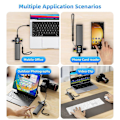 Miniatyrbild 3 av 5: 13 i 1 USB Typ C OTG Adapter Multifunktionell Datakabel SIM KIT TF-Kort Minnesläsare Förvaringsfodral Hållare