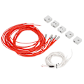 Miniatyrbillede 2 af 5: 5 Sæt 3D Printer Hotend Dele MK7 MK8 Aluminium Varmeblok 100K Termistor med 1m Ledningspatronvarmer 24V 40W