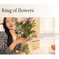 Miniatyrbild 4 av 5: Spiral Ikebana Stjälkhållare, Återanvändbart Blomstergaller för Vas, Blomformare för Blommor (S/Grön)