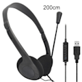 Miniatyrbilde 5 av 5: USB Kablet Headsett med Støyreduserende Mikrofon Klar Stemme HiFi Lyd Komfortabel Passform for Samtale PC Gaming