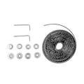 Miniatyrbillede 1 af 5: Synkron Hjulremssæt Aluminiumslegering 20 Tænder Timing Remhjulssæt 5 Meter 3D-printdele
