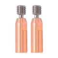 Miniatyrbilde 5 av 5: 2 stk. 3D-skriverhalsdyse Ti-legering Kobber Bimetall for Ender 3 3 V2 3 Pro Hotend 1,75 mm boring