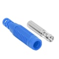 Miniatyrbillede 5 af 5: 10 Sæt Banan Hun Socket Messing PA Jack Stik Isolationsrør Tryk Pasform Adapter J.10031Blå