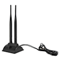Miniatyrbilde 2 av 5: WIFI Antenne 2.4G/5.8G Dual Band 6DBI RG174 Sugekopp Base Ruter Antenne for Smarte Hjem