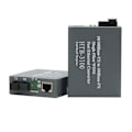 Miniatyrbillede 2 af 5: -3100 SFP Mediekonverter Optisk Fiber Single-Mode 1310/1550nm Populær Ethernet Switch WDM Mediekonverter EU Stik