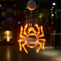 Miniatyrbillede 2 af 5: Halloween Dekorativ Vindueslampe, Edderkop LED Sugekoplampe Egnet til Dekoration på Forskellige Steder