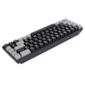 Miniatyrbild 5 av 5: Mekaniskt tangentbord 68 tangenter Röd axel Grön axel Dubbelfärgad RGB-bakgrundsbelyst Gaming Mekanisk knappsats Svart