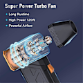 Pikkukuva 4 / 5: Mini Turbo Jet -tuuletin, sähköinen ilmapuhallin, kädessä pidettävä harjaton moottori, 130000 RPM, 3 nopeutta, teollisuustason tietokoneen näppäimistön puhdistus