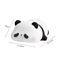 Miniatyrbillede 5 af 5: Sød Panda Natlampe Nyhed Dyre Sengelampe med Timer Touch Kontrol Dæmpbar Silikone Dekorativ Lampe