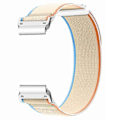 Miniatyrbillede 3 af 5: Til Coros Vertix 2 / Garmin Fenix 7X / 6X / 5X 26mm Trail Loop Nylonbånd Blød Urrem - R Milky White White