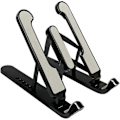 Miniatyrbillede 2 af 3: Foldbar Laptop Holder Justerbar Bærbar Desktop Laptop Stand (sort) (5-e-0) Black