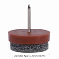 Miniatyrbild 5 av 5: 20 st/set 20 mm Möbelgolv Filt Spik Pad Stol Bordsben Filt Skydd (Brun)