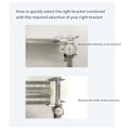 Miniatyrbild 3 av 5: Justerbart akvariemonteringsfäste LED Universellt akvarielampstativ Lampstativ Hängande kit Akvarietillbehör
