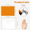Miniatyrbillede 3 af 5: 0,6 mm Stærk Magnetisk Gummimåtte og Stempel Die Opbevaringspose, Die Opbevaringssæt til Opbevaring, Scrapbooking Orange