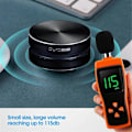 Pikkukuva 2 / 5: 2 kpl langattomia Bluetooth 5.0 -kaiuttimia, luujohde-kaiuttimet, mini kannettava voimakas stereoääni sisäänrakennettu mikrofoni hopea