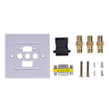 Miniatyrbilde 1 av 5: VGA+High Definition Multimedia Interface 3RCA Veggplate Panel Socket for Hjemmekontor Hotelldekor