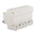 Miniatyrbilde 4 av 5: Dobbel Strømbryter DIN Skinne Mikro Interlock 3P+3P 6000A Manuell Overføringsbryter AC400V