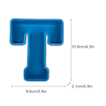 Miniatyrbillede 3 af 3: Alphabet Kagebageform Engelsk Bogstav Silikoneform 3d Alfabet Bogstav T
