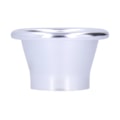 Miniatyrbilde 4 av 5: 2.6in Kaldluftinntak Turbo Horn Velocity Stack Adapter CNC Aluminium Bilmodifikasjonsdel Sølv