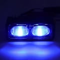 Miniatyrbillede 5 af 5: Dobbelt Linse LED Gaffeltruck Sikkerhedslys Robust Høj Lysstyrke Lige Advarsels Sikkerhedslampe DC12V Blå