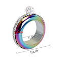 Miniatyrbillede 2 af 5: Armbåndsflaske Armbåndsflasker Kreativt Rustfrit Stål Og Lommelærke diamond-encrustedcolorful