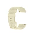 För Fitbit Versa / Versa 2 /Lite Armband Klassiskt Spänne Mjukt Silikon KlockarmbandP20211224207 Beige yellow