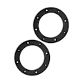 Miniatyrbillede 5 af 5: 2 stk. 4in Bil Audio Højttaler Ring Pad Sort Automobil Modifikation Udskiftning Universal