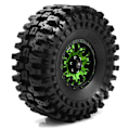 Miniatyrbild 4 av 5: 120mm Metall 1.9 Tum Beadlock Fälg Gummidäck Set för 1/10 RC Crawler Bil TRX4 D90 Axial SCX10 II III, A