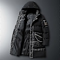 Miniatyrbillede 3 af 4: Herre Vinter Lang Oversized Dunjakke 8xl