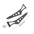 Miniatyrbilde 2 av 5: RC Metall Legering Bakvinge Halespoiler Kit for 1/10 RC TT02 TT01 HSP94123 94122 FWO6 LC PTG PTG2 Svart