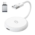 Carplay Speiladapter Kablet Carplay Speiling Dongle Telefonskjerm Speilingsenhet for IOS Telefoner Rund